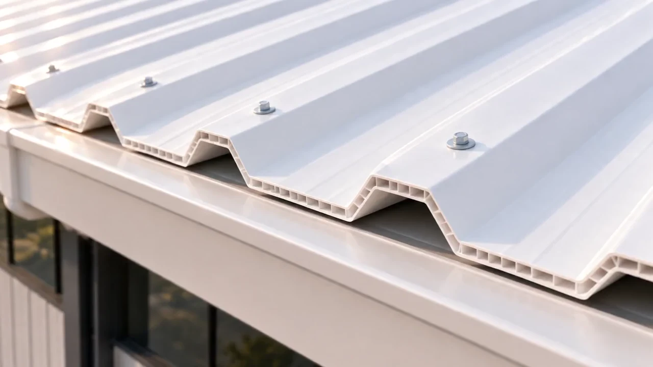 Detail rongga pada penampang atap UPVC VASTROOF